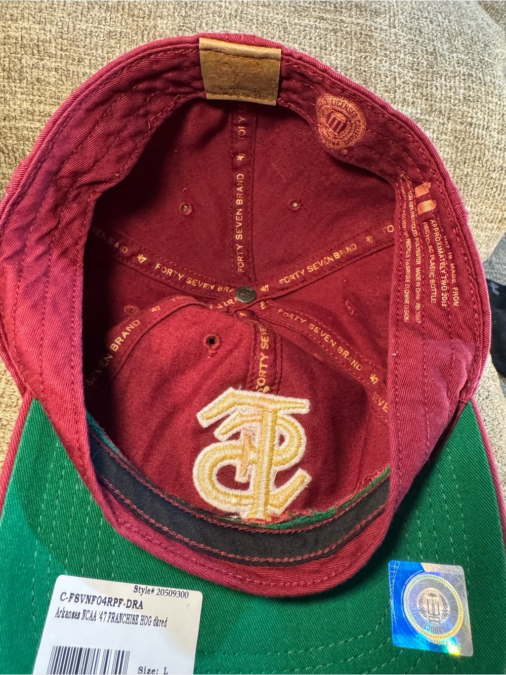 Florida State Seminoles collegiate baseball cap Spearhead logo Size Large - Picture 7 of 10